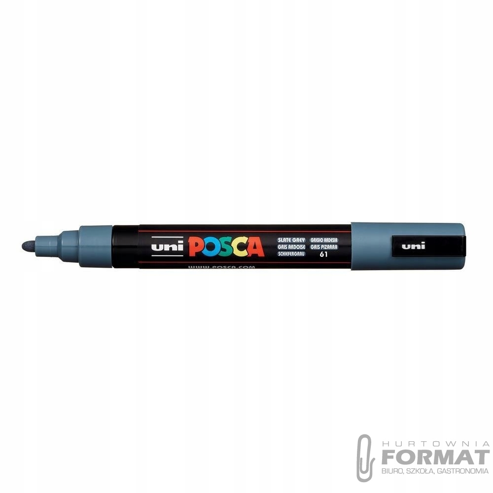 Marker plakatowy UNI POSCA PC-5M szary 1