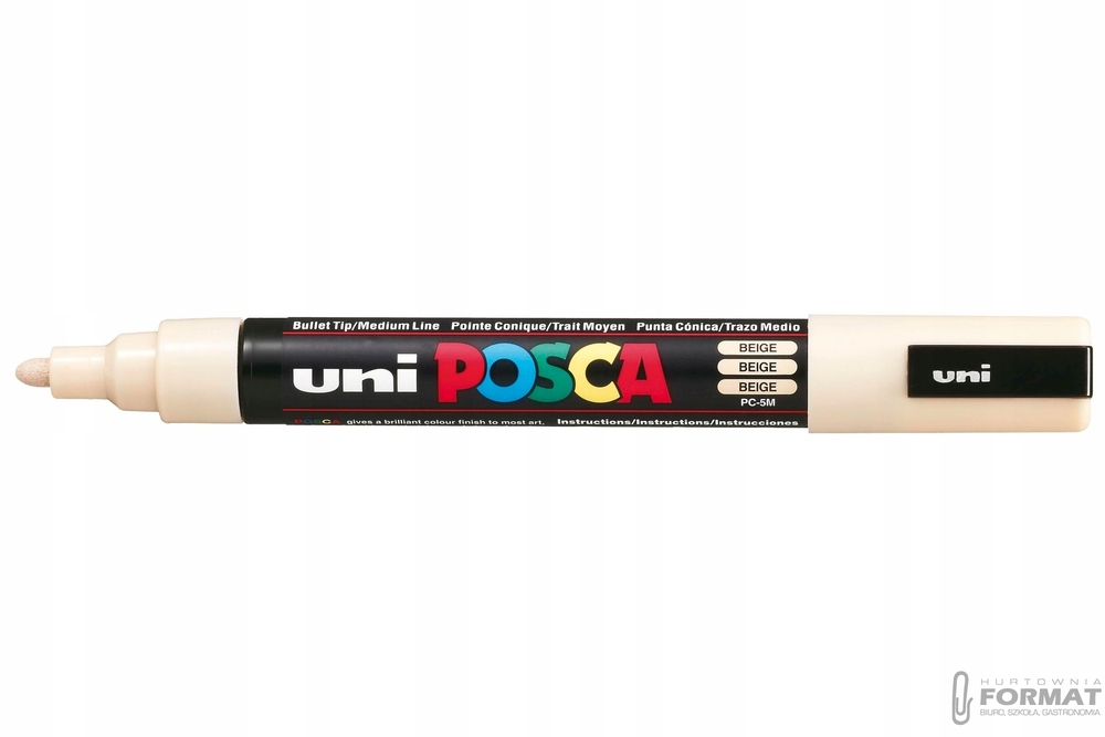Marker plakatowy UNI POSCA PC-5M beżowy 1