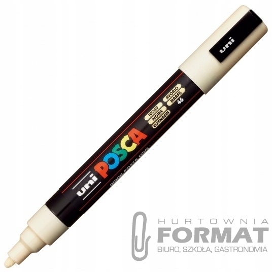 Marker plakatowy UNI POSCA PC-5M kość słoniowa 1