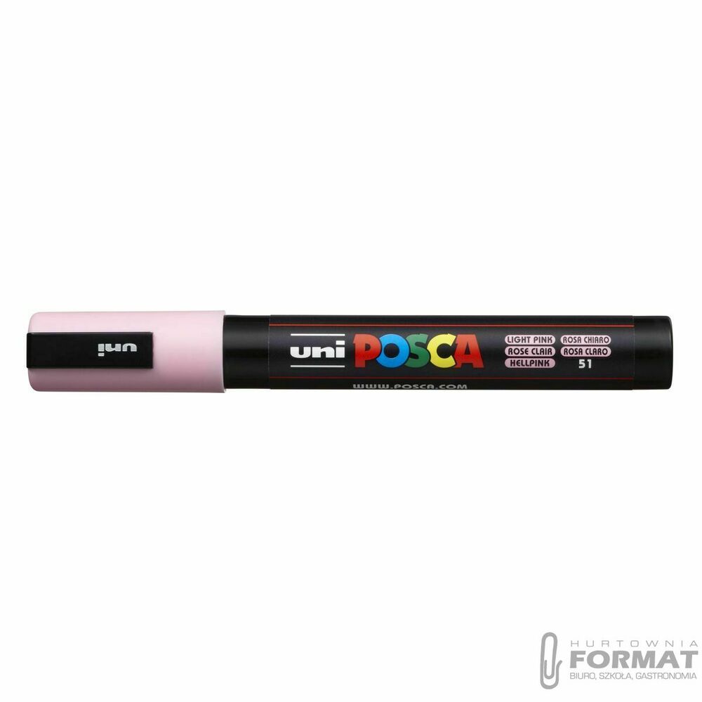 Marker plakatowy UNI POSCA PC-5M róż jasny 1