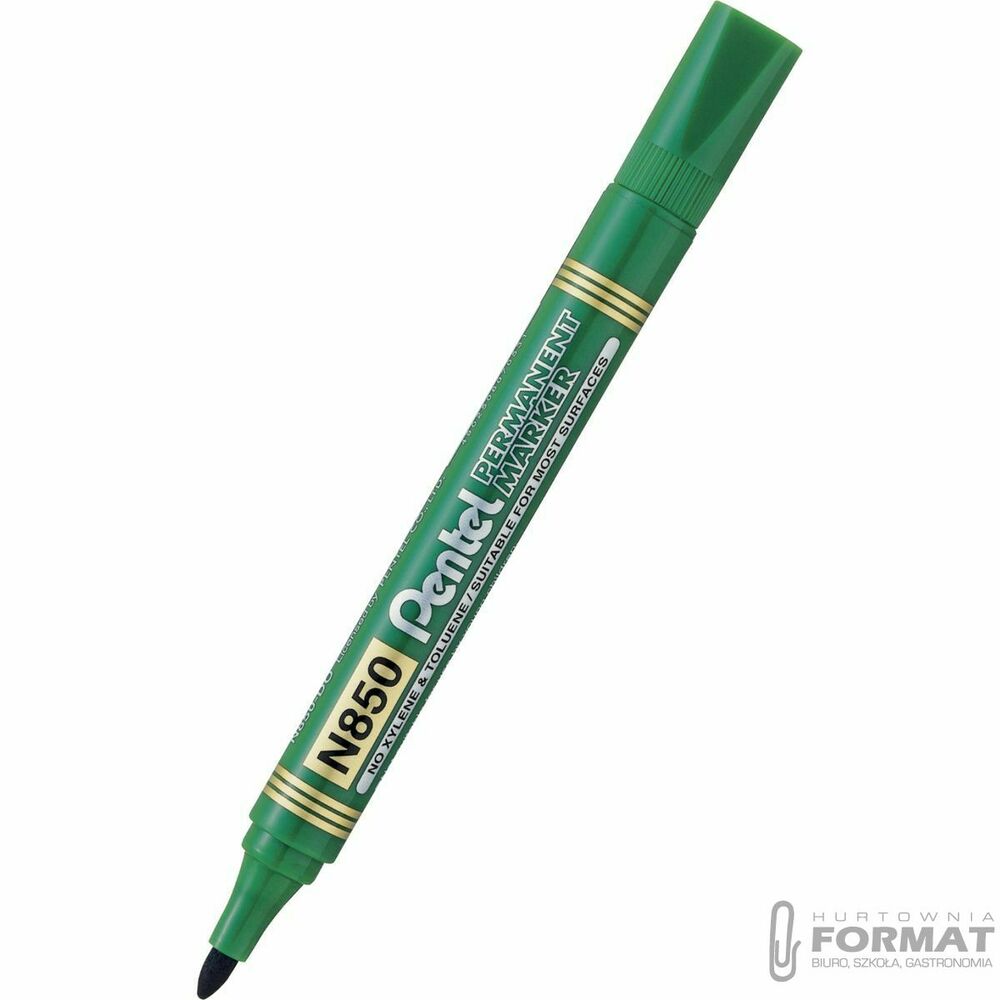 Marker permanentny Pentel, zielony 1,5mm okrągła końcówka 1
