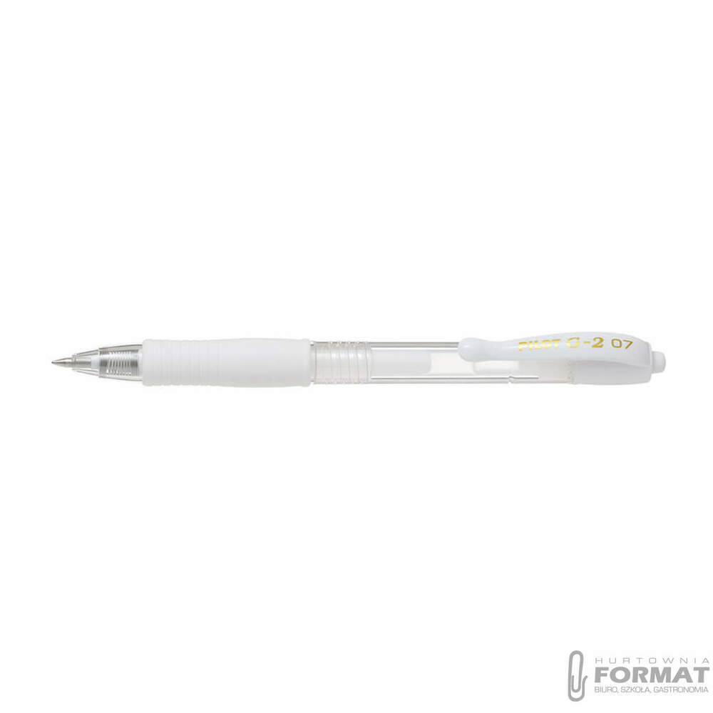 PILOT DŁUGOPIS G2 M PASTELOWY BIAŁY 1