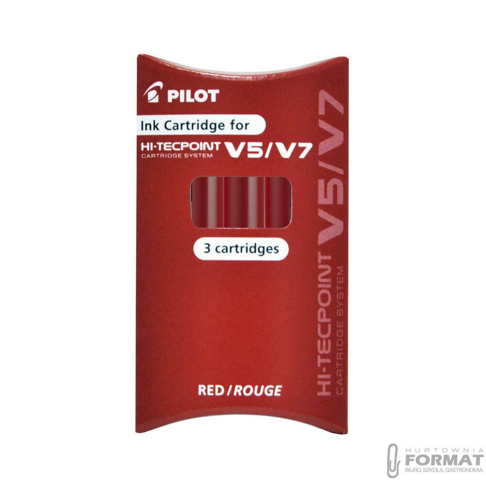 PILOT NABOJE DO V5/V7 CZERWONE X3 1