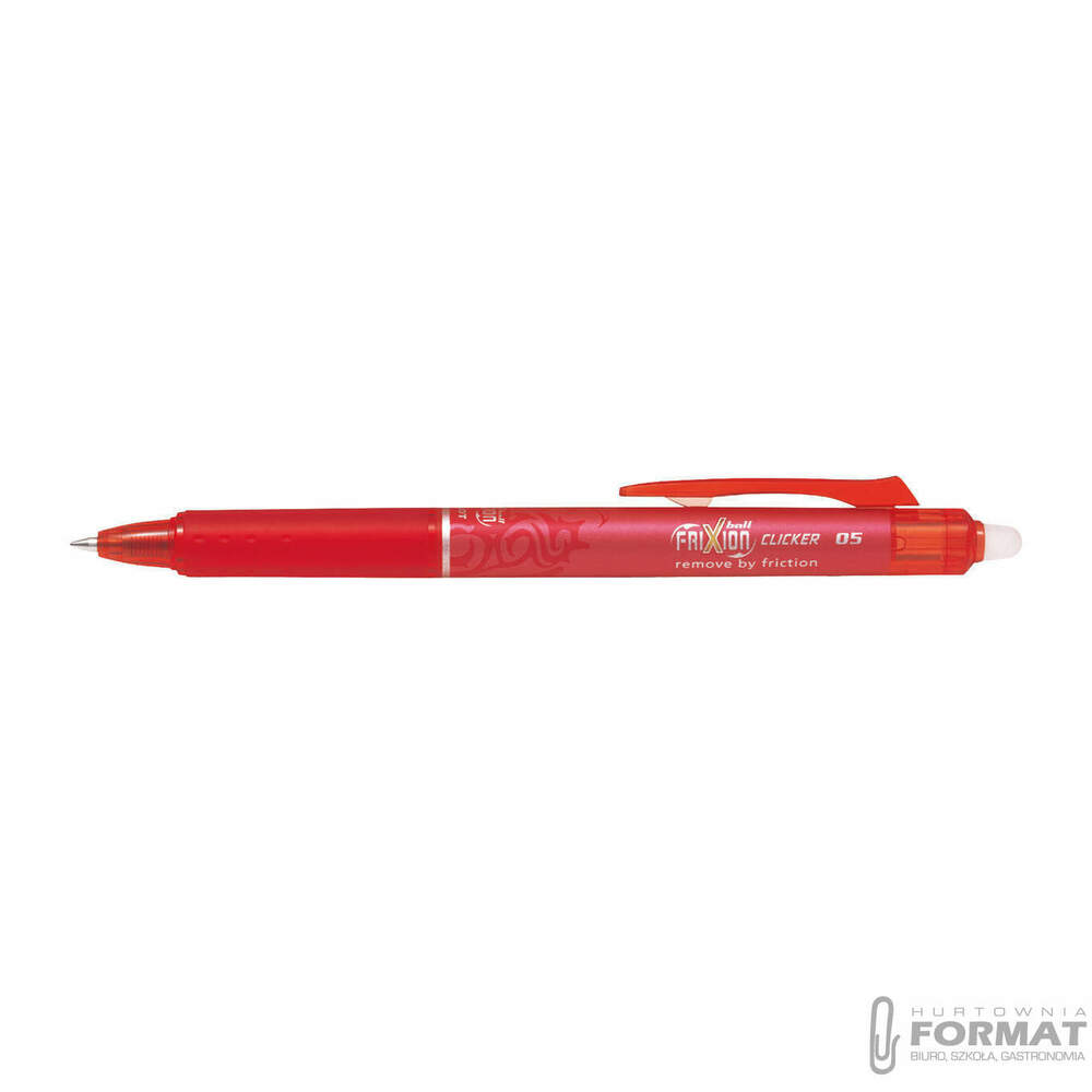 PILOT PIÓRO KULKOWE CLICKER FRIXION 0,5 CZERWONY 1