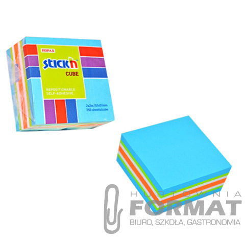 NOTES KOSTKA 51/51 Niebieski MIX NEON I PASTEL 1