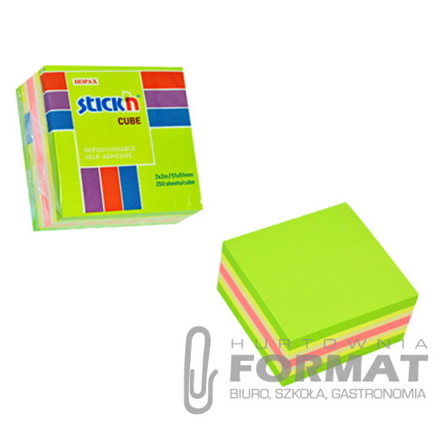 NOTES KOSTKA 51/51 Zielony MIX NEON I PASTEL 1