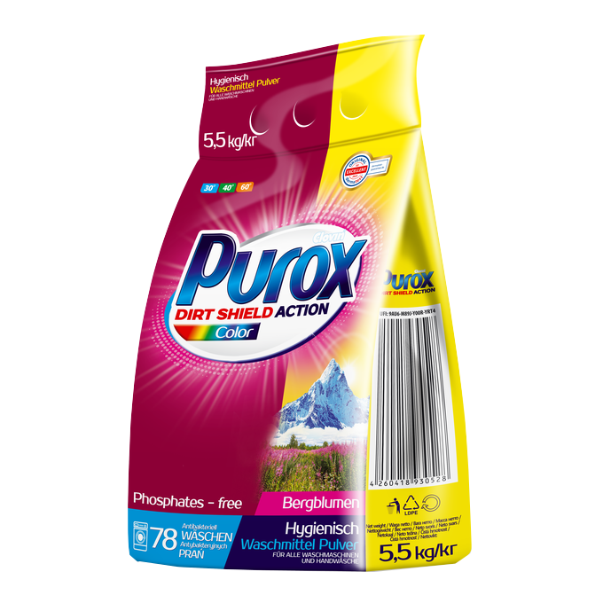 Proszek do prania Purox Color - 5,5 kg 1