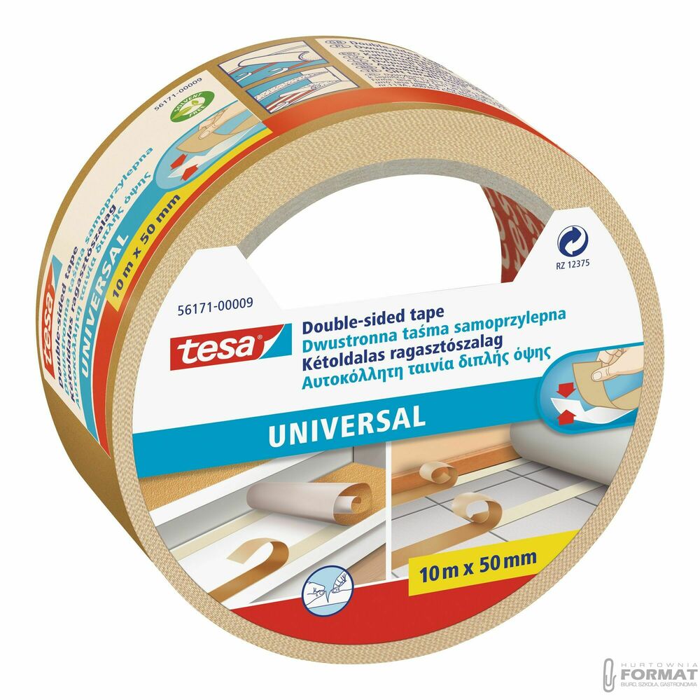 Taśma dwustronna dwustronna Tesa uniwersalna 50x10 [mm x m] (56171-00009-01 TS) 1