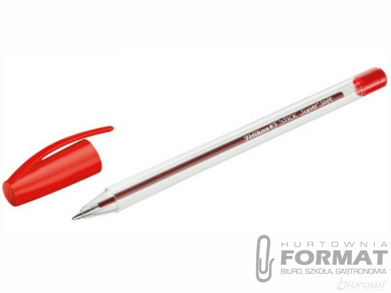 DŁUGOPIS PELIKAN STIC SUPER SOFT  CZERWONY 1