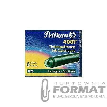 NABOJE PELIKAN KRÓTKIE A6 ZIELONE 1