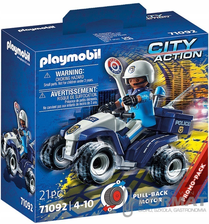 Playmobil - Policyjny Speed Quad 71092 1