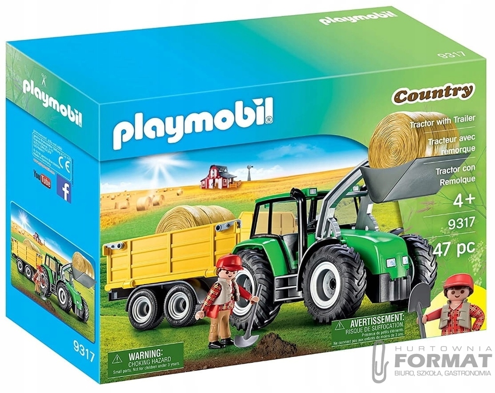 PLAYMOBIL 9317 TRAKTOR Z PRZYCZEPĄ COUNTRY 1
