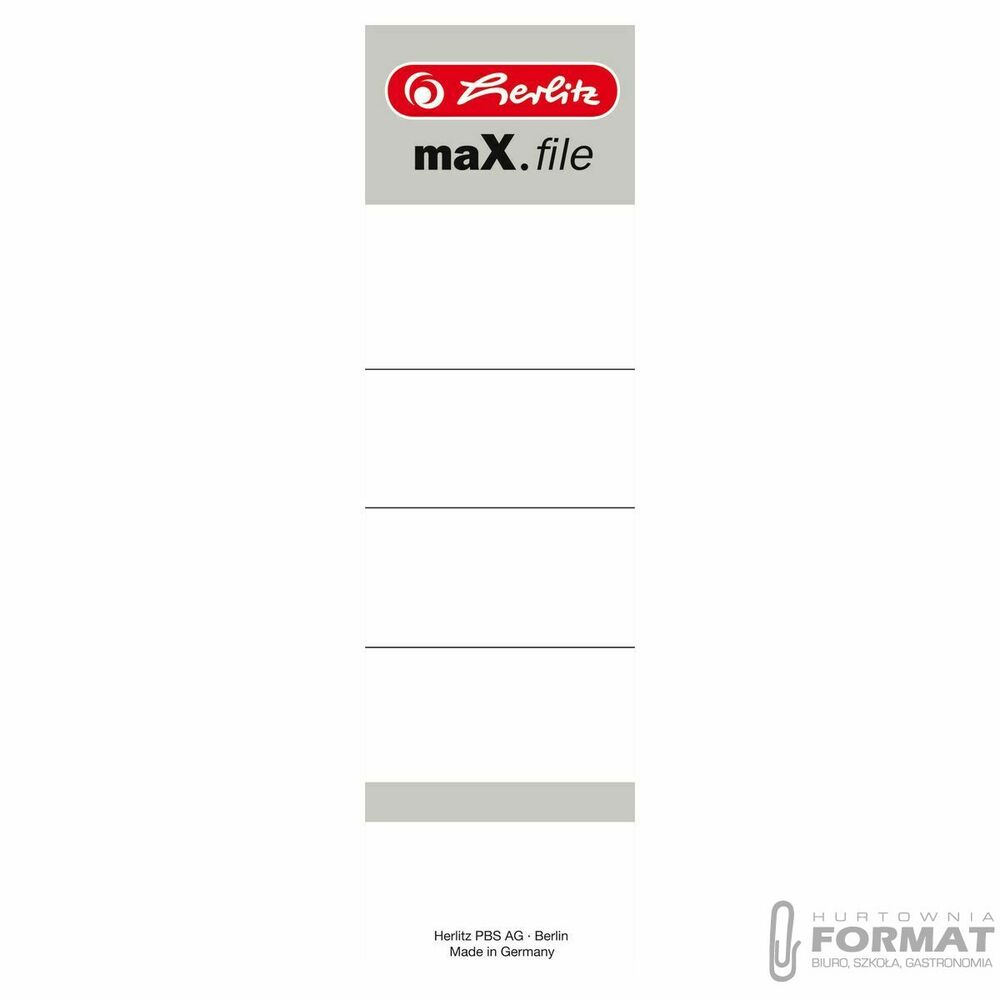 Etykiety opisowe do segregatora Herlitz 9743105 [mm:] 80 (300011502) 1