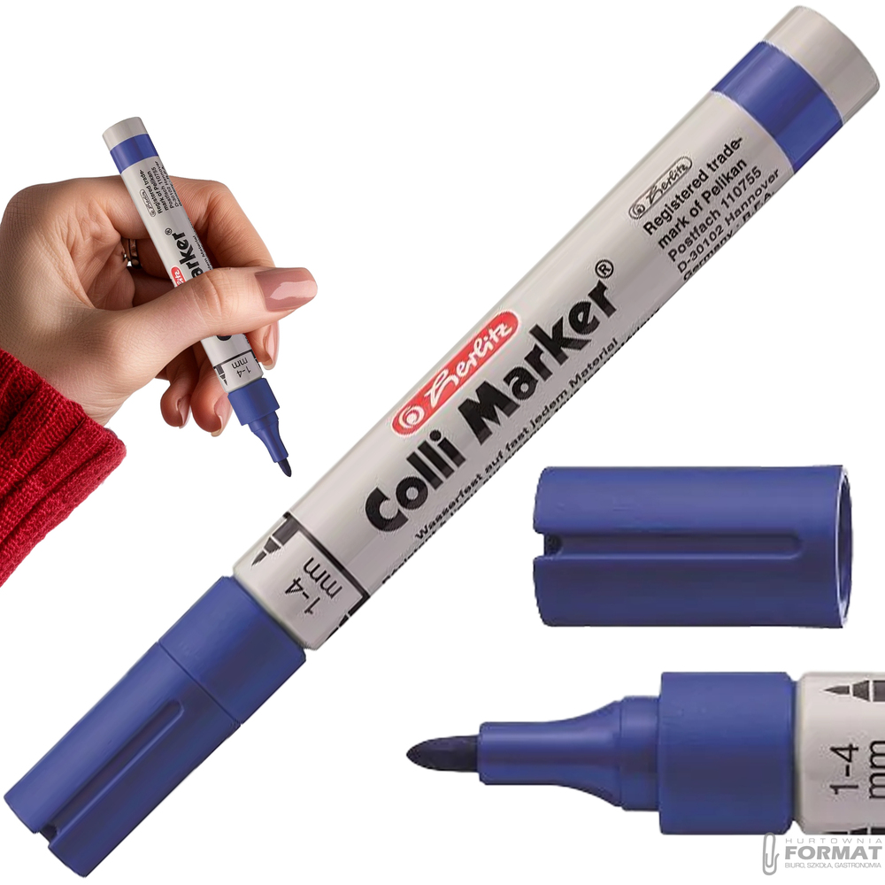 MARKER PERMANENTNY HERLITZ COLLI MARKER NIEBIESKI 1