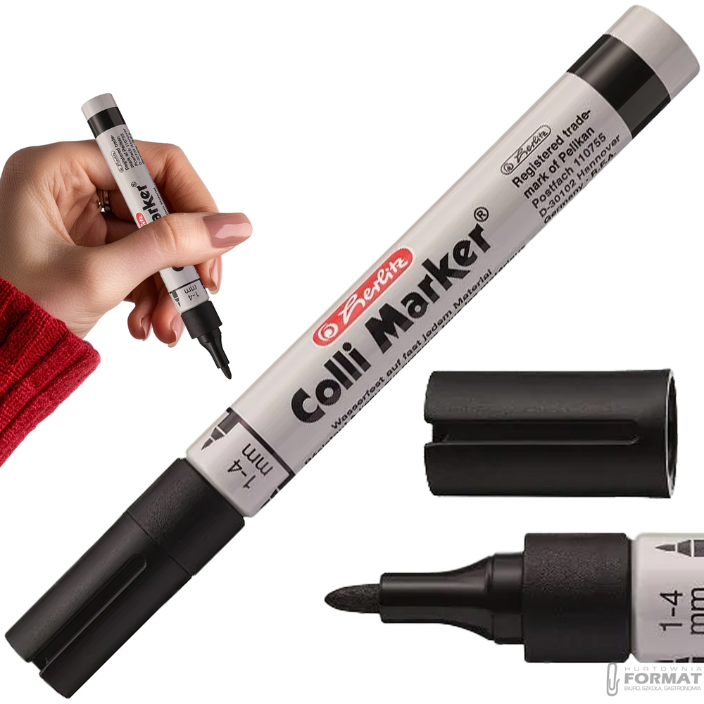 MARKER PERMANENTNY HERLITZ COLLI MARKER CZARNY 1