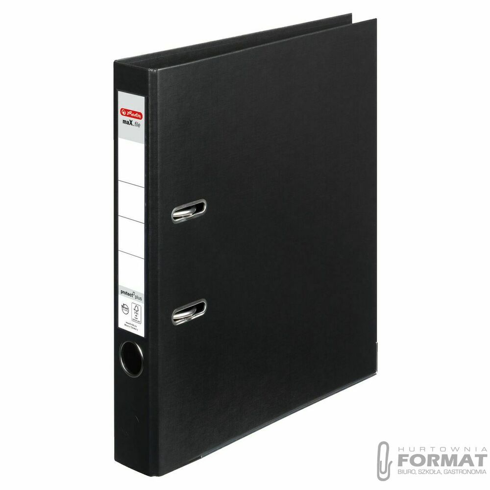 Segregator dźwigniowy Herlitz Q. file Standard 0011167467 A4 50mm czarny (300003088) 1