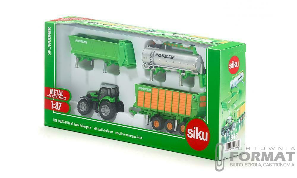 SIKU DISPLAY 1848 TRAKTOR Z NACZEPAMI 1