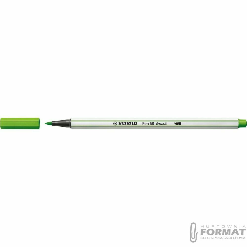 Flamaster STABILO Pen 68 Brush 568/33 - jasnozielo 1