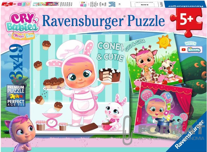 RAVENSBURGER PUZZLE CRY BABIES MAGIC TEARS 3X49 1