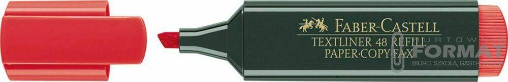 Zakreślacz 48 Faber-Castell Czerwony 1