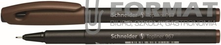 Cienkopis SCHNEIDER Topliner 967 04 mm brązowy 1