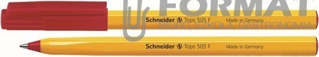 Długopis SCHNEIDER Tops 505 F czerwony 1
