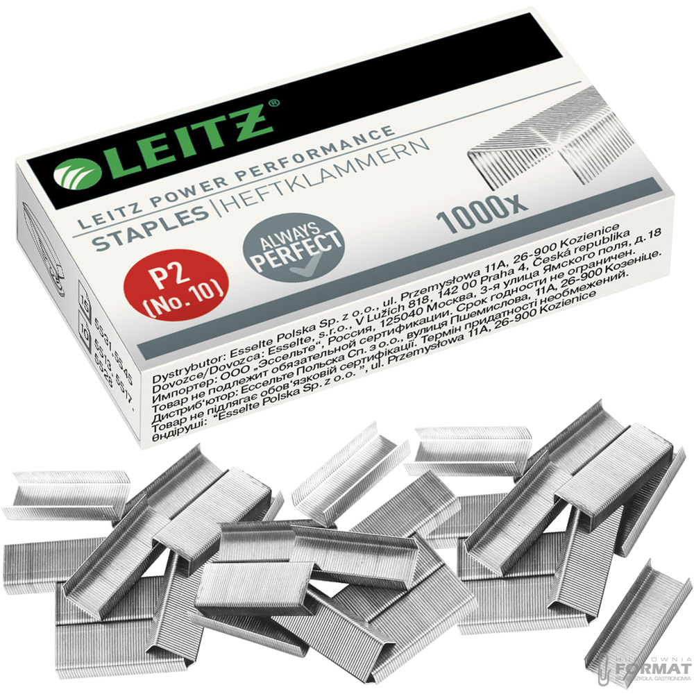STALOWE ZSZYWKI BIUROWE P2 DO ZSZYWACZA 10 x 5 mm LEITZ 1000 szt. 1