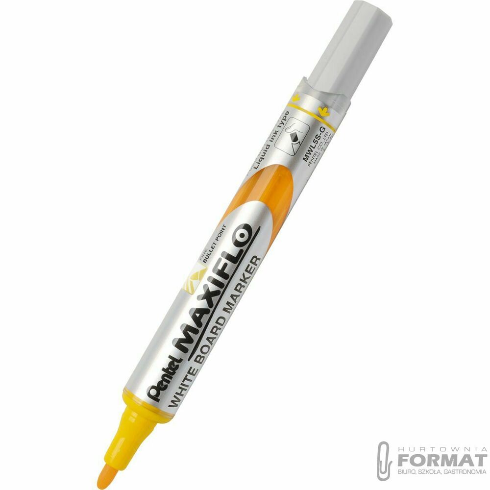 Marker suchościeralny Pentel, żółty 1