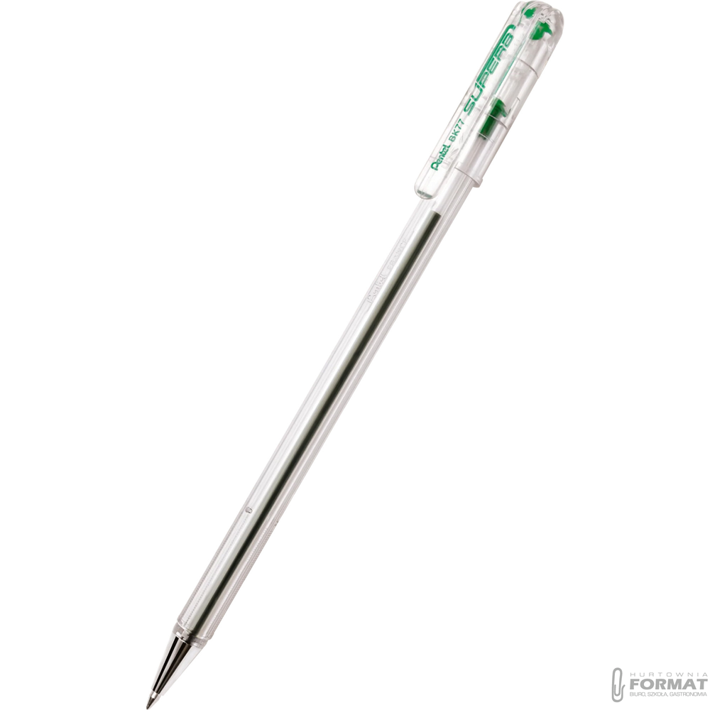 DŁUGOPIS BK-77 PENTEL ZIELONY 1