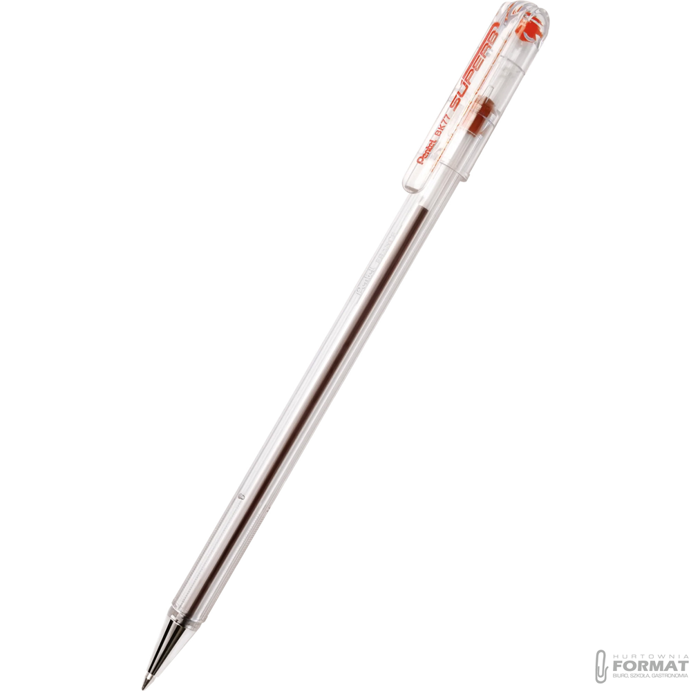 DŁUGOPIS BK-77 PENTEL CZERWONY 1