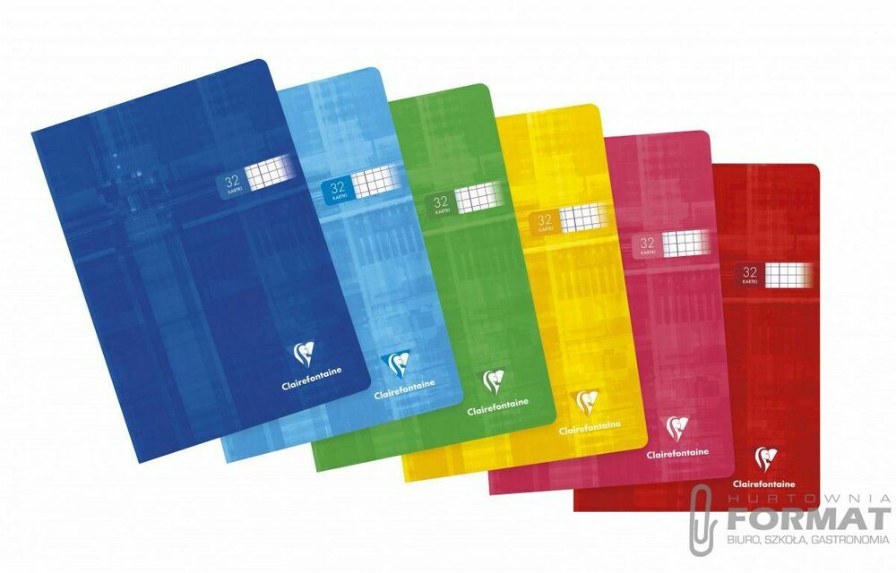 Zeszyt A5/32k kratka Clairefontaine 90g 1