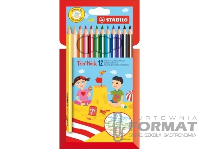 KREDKI STABILO TRIO GRUBE 12 szt. 1