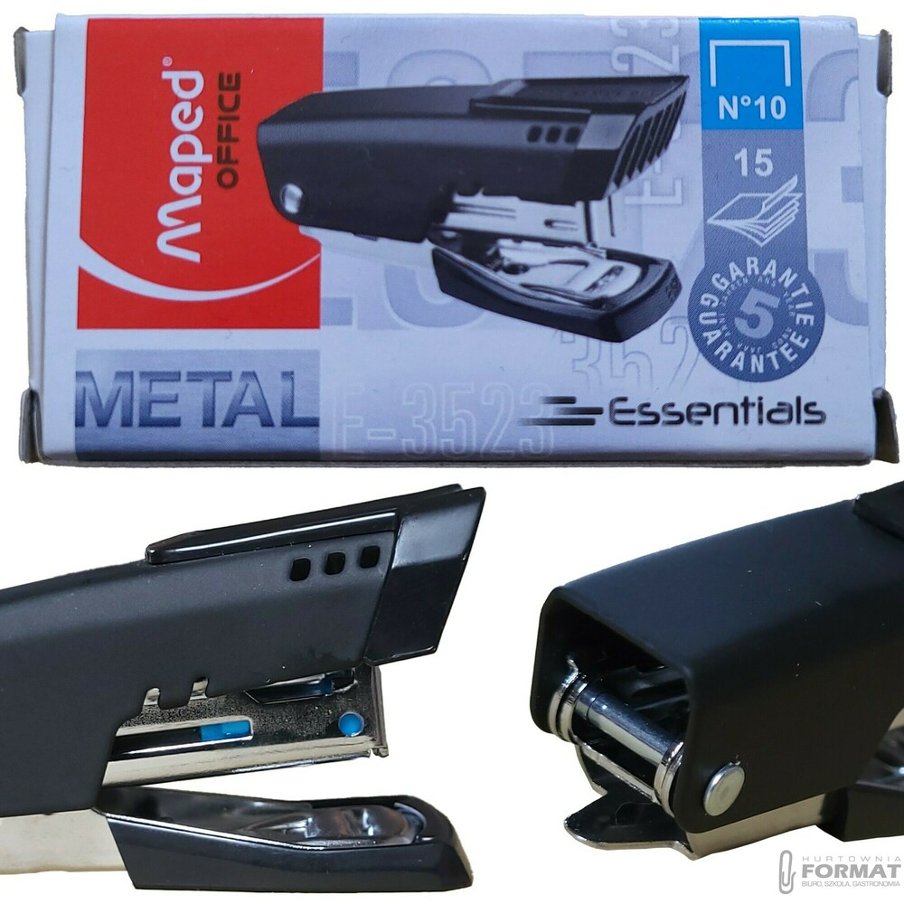 MINI ZSZYWACZ BIUROWY E-3523 METAL ESSENTIALS No10 MAPPED OFFICE 1