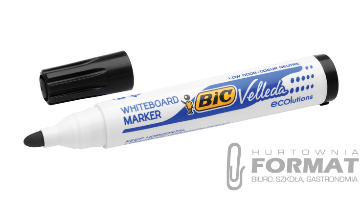 MARKER SUCHOŚCIERALNY BIC VELLEDA CZARNY OKRĄGŁY 1