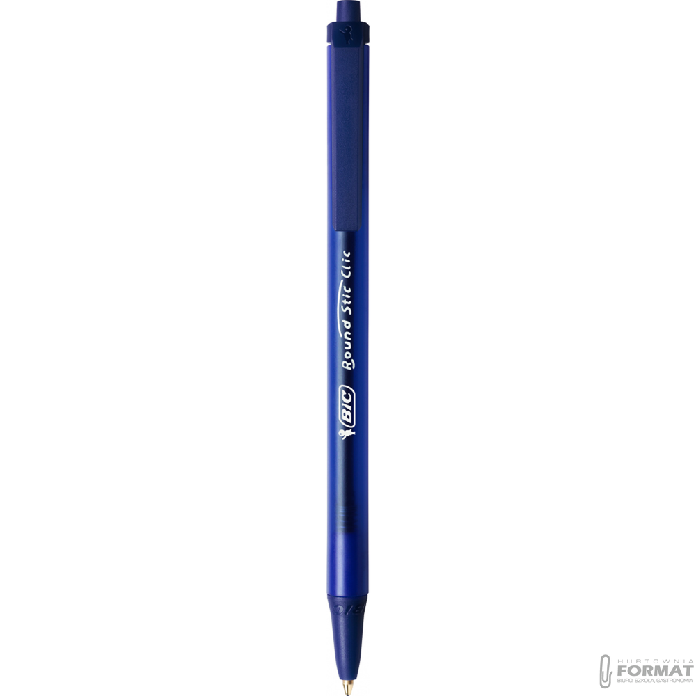 DŁUGOPIS BIC ROUND STIC CLIP NIEBIESKI 1