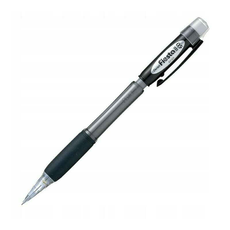 Ołówek automa Pentel AX125, 0.5mm, z gumką czarny 1