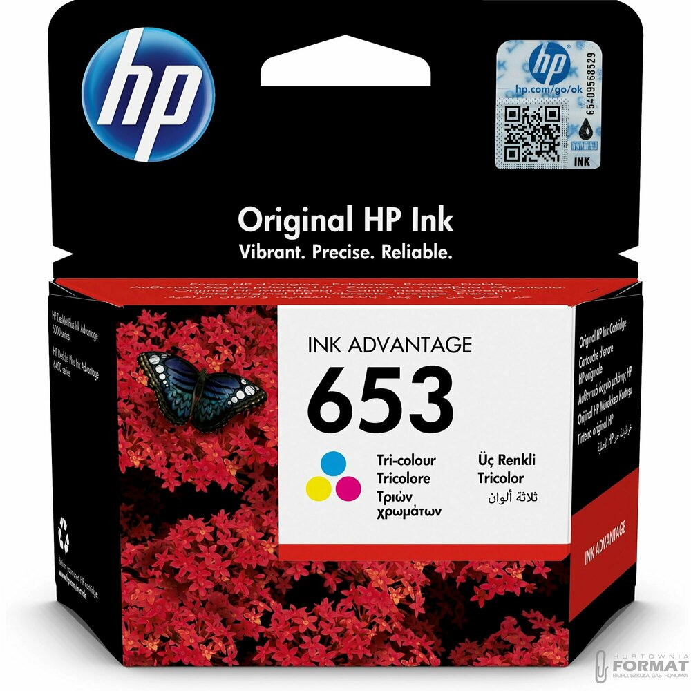 Tusz HP 653 kolor (cyjan, magenta, żółty) 1