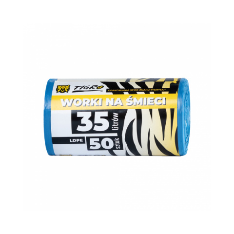 WORKI NA ŚMIECI LDPE 35L A50 NIEBIESKIE 1