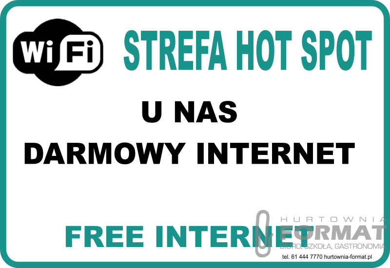 TABLICZKA LAMINOWANA A5 STREFA HOT SPOT 1