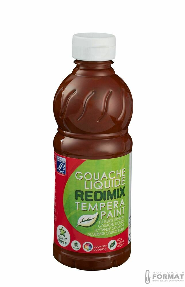 Farba tempera Lefranc&Bourgeois REDIMIX kolor: brązowy 500ml 1 kolor. (188015) 1