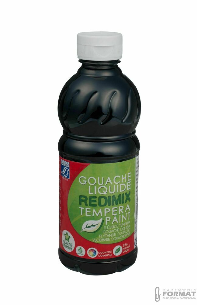 Farba tempera Lefranc&Bourgeois REDIMIX kolor: czarny 500ml 1 kolor. (188017) 1