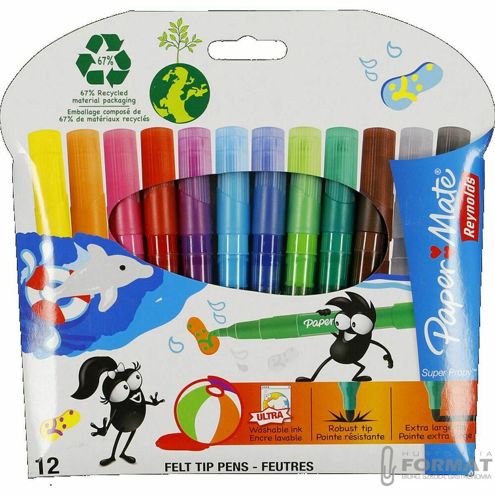 Flamaster Paper Mate 12 kol. (S0250692) 1