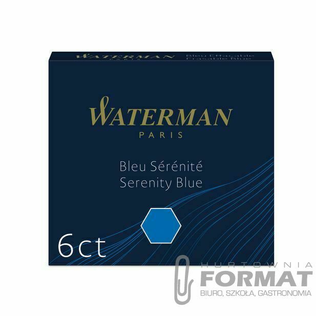 Naboje zwykły Waterman niebieski (S0110950) 1