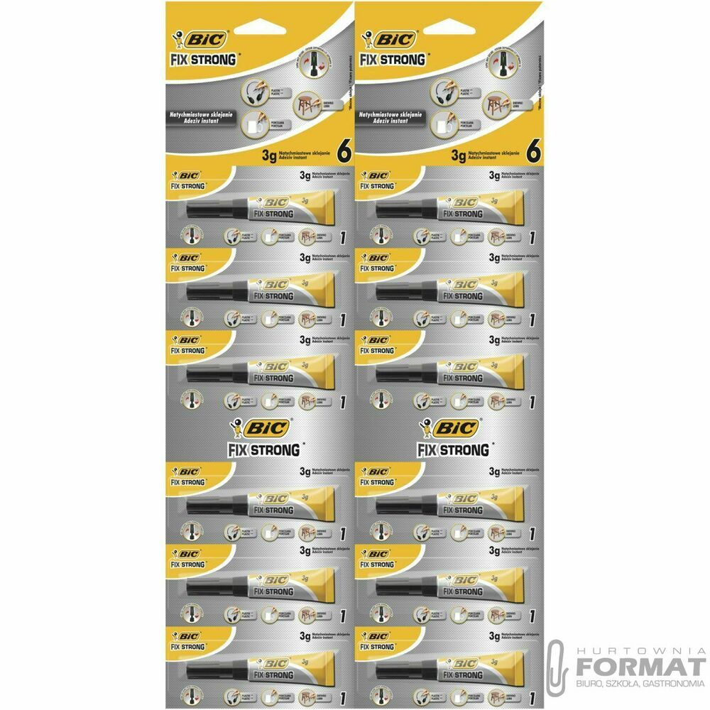 Klej błyskawiczny Bic Fix Strong 3g (904826) 1