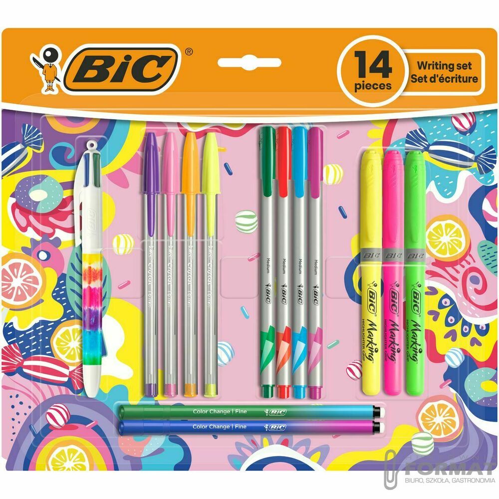 Zestaw piśmienniczy Bic BL 8SSZT MIXED PACK COLORFUL (503835) 1