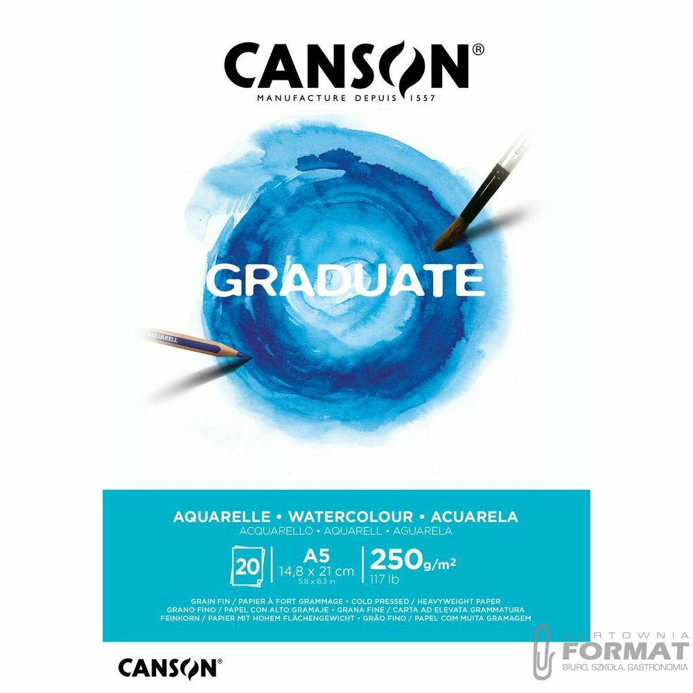 Blok artystyczny Canson Montval A5 250g 20k (400110373) 1