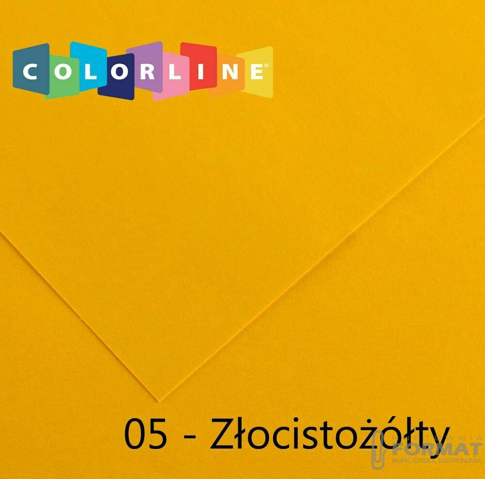 Brystol Canson Colorline 05 złocistożółty 10k [mm:] 500x650 (200041381) 1