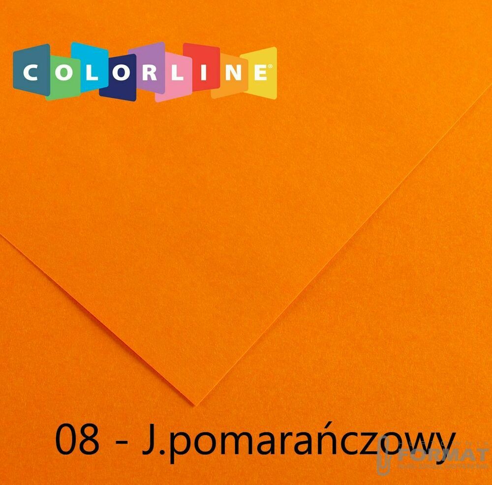 Brystol Canson Colorline 08 pomarańczowy 150g 10k [mm:] 500x650 (200041384) 1