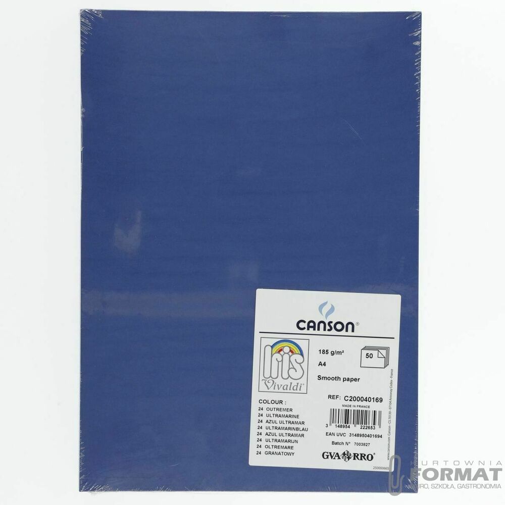 Brystol Canson A4 granatowa 185g 50k (200040169) 1