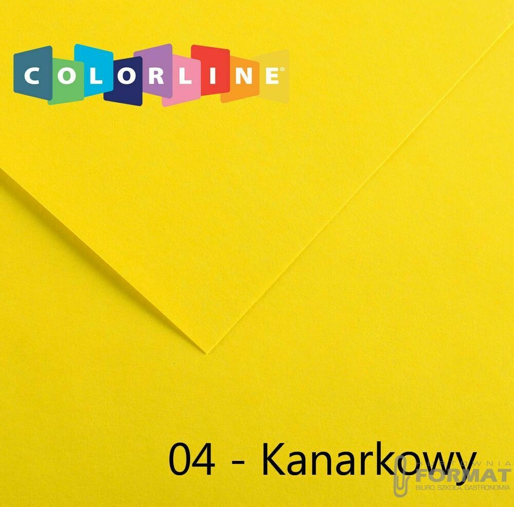 Brystol Canson Colorline 04 kanarkowy 150g 10k [mm:] 500x650 (200041380) 1